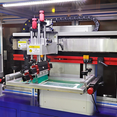 fully automatic flat bed screen printing machine